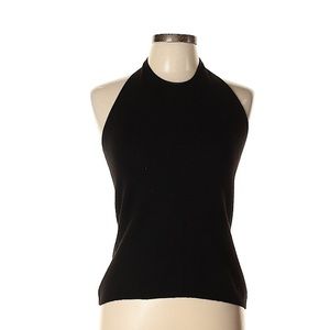 Ralph Lauren Collection black cashmere halter top